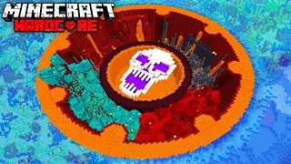 I Transformed the OCEAN into the NETHER in Minecraft Hardcore