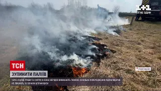 Новости Украины: в селе Ровенской области во время поджога сухостоя чуть не сгорели дома