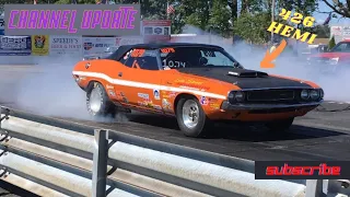 Checking on the Duster and starting the Challenger Racecar