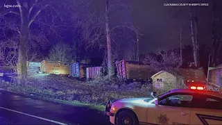 Union Pacific train derails between Canby and Oregon City