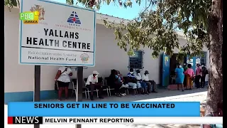 Seniors Get In Line To Be Vaccinated