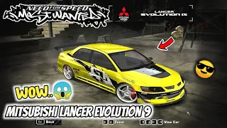 Modifikasi Mobil Mitsubishi Lancer Evolution IX !! Need For Speed most wanted Indonesia
