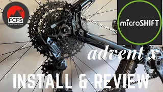 Microshift Advent X 10 Speed Install and Review ... Is it Better Than Shimano and SRAM???