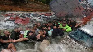 God's revenge in Europe! Spain is sinking, flooding in Benidorm and Orpez.