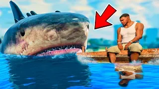 Playing As A MEGALODON SHARK in GTA 5! (Mods)