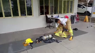 #Fastest #demonstration #fastestplayer #ERT #SOPI Proper wearing of SCBA fireman suir(14points)