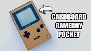 Making a Nintendo Gameboy Pocket console out of Cardboard