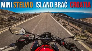 Honda CB500F RIPPING through seaside twisties | Croatia, island Brač 4k PoV