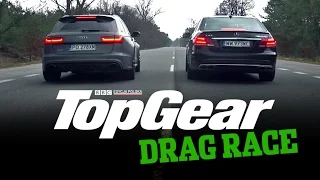 Drag Race TopGear Polska: Audi RS6 vs Mercedes E63 S AMG