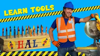 Tools for Kids | Handyman Hal builds a Crayon Holder |  Learn Tool Names