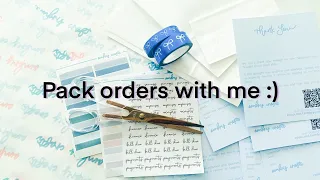 Pack orders with me | Sticker Shop | Packaging and Freebies Ideas | Philippines