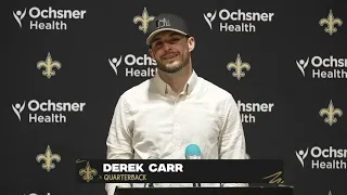 Derek Carr talks Win | Saints-Bucs Postgame Interview | 2023 NFL Week 17