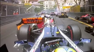 F1 Pastor Maldonado Onboard Crashes