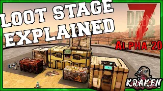 LOOT STAGE EXPLAINED ALPHA 20 7 Days To Die