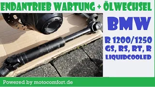 BMW R1200 / R1250 GS LC Endantrieb / Kardan Wartung und Ölwechsel