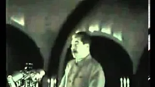 Речь Сталина на станции метро Маяковская