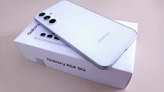 Samsung Galaxy A54 5G Aesthetic Unboxing | Mario Kart Tour, Genshin Impact, Defense Derby