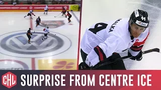 Surprise from centre ice | Red line goal