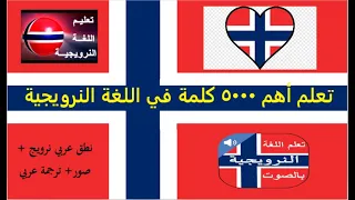 تعلم أهم 5000 كلمة في اللغة النرويجية للمبتدئين طريقة جميلة بالتكرار1/Norwegian language/Norsk språk