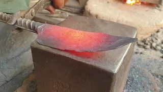 Amazing Knife Making Process with Rusted Iron Rod