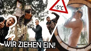 24h in our TREEHOUSE! | Living in our DREAM- TREEHOUSE! #1