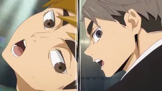 Tsukishima Block & Spike on Inarizaki High - Haikyuu To The Top 2nd Season Best Moments