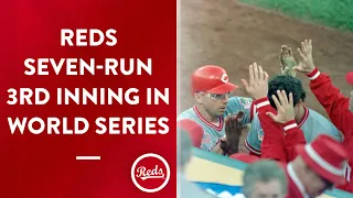 Reds score 7 in 3rd inning of Game 3 of the 1990 World Series