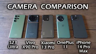 S23 Ultra vs Vivo X90 Pro vs Xiaomi 13 Pro vs OnePlus 11 vs iPhone 14 Pro Max | CAMERA COMPARISON