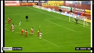 Roberto Baggio (Juventus) - 29/09/1991 - Juventus 2x0 Bari - 1 gol