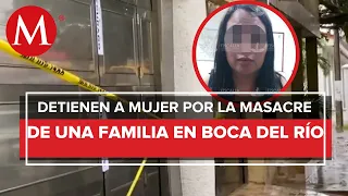 Detienen a Yessenia "N", presunta implicada en asesinato de familia en Veracruz