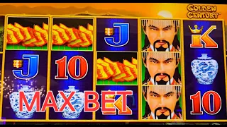 Max Bet Bonus on Golden Century!!! Dragon Link.