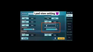 😈i Pad view setting in bgmi 2.1 and 2.4 🔥|| #shorts #ipadview #bgmiban