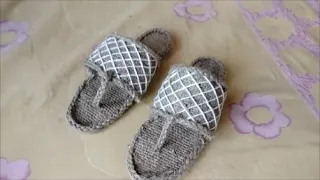 Best Slipper Made With Jute.Best Out of Waste Jute  Sandal Making Craft. Annu Art of Women.