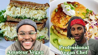 What An Amateur Vegan, Vegan Home Cook, & Professional Vegan Chef Eat In A Day