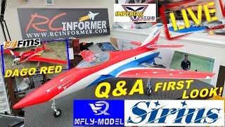 RCI LIVE - NEW X-FLY SIRIUS 80MM EDF Jet FIRST LOOK , FMS DAGO RED P-51 & Imperial RC Slideshow!