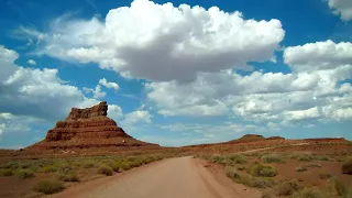 Ouest americain valley of the gods scenic drive HD