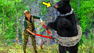 Injured Bear Desperately Begs Hunter To Remove Snare. You Won't Believe What He Did Next!