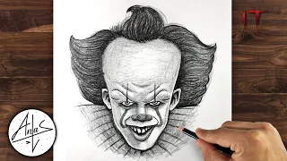 How To Draw Pennywise | Pennywise Drawing Pencil Easy (step by step)