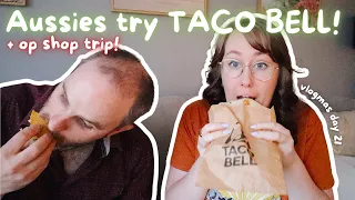 Aussies try TACO BELL + op shop trip and more! || vlogmas 2022 day 21