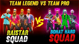 Raistar Squad VS Gullu Yt guild Squad Over Power Gameplay || Garena Free Fire || GyanGaming Guild😭