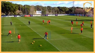 Atletico Madrid - Great Technical Circuit With Ball Passing, Handling And Coordination