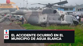 Se desploma en Hidalgo helicóptero en el que viajaba el secretario de Gobierno de Veracruz