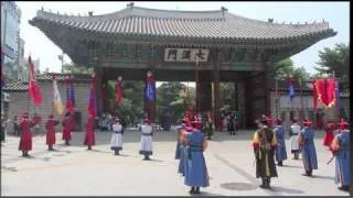 Changing of the Guard at Deoksugung Palace in Seoul Korea