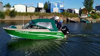 Проверка докатки на Алюминевом катер Seapride 620BR с плм Меркури 200