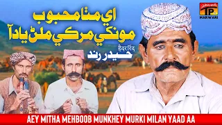 Aey Mitha Mehboob Munkhey Murk | Haider Rind | i Milan Yaad Aa| Tp Marwari