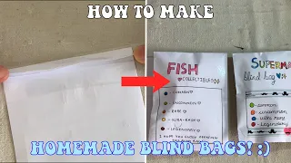 HOW TO MAKE BLIND BAGS!!! (WITH GLUE AND TAPE) | KARINA M