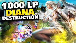 HOW A 1000 LP CHALLENGER LOOKS PLAYING DIANA! *FULL GAMEPLAY*