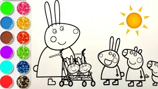 Comment dessiner PEPPA PIG, George Pig et Maman - Peppa Pig Family | Tutoriel Planète Coloriage