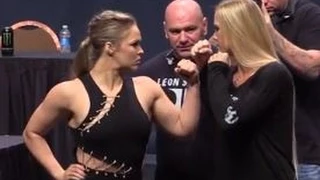 UFC 193: Ronda Rousey vs. Holly Holm Staredown