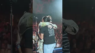 Luke Bryan reunites soldier and wife #shorts